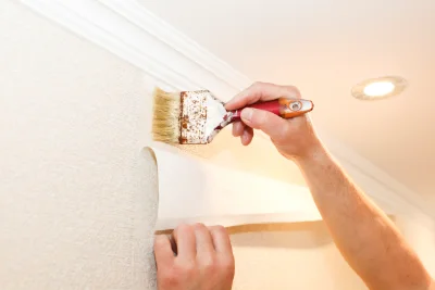 Pose de papier peint à Baconnes — revêtements muraux et toiles de verre
